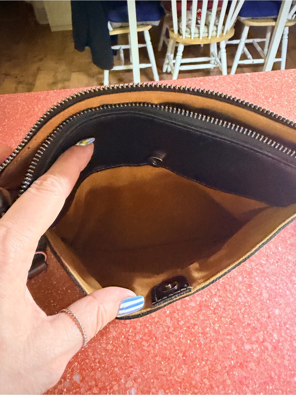 Patricia Nash Arlee Black Leather Crossbody Bag EUC - Picture 5 of 8